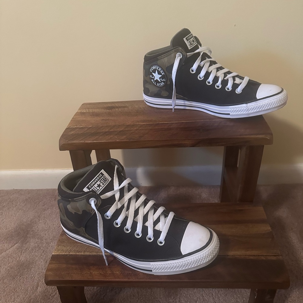 Converse High-Top Sneakers - Black Camo